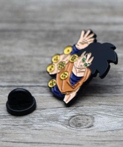 Dragon Ball Z 'Goku | Salt Bae' Enamel Pin - Image 3