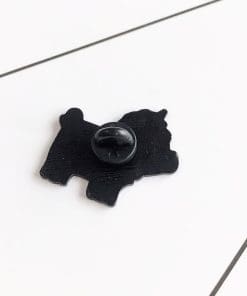 Alternative view of Cute 'Pig in Unicorn Costume" Enamel Pin