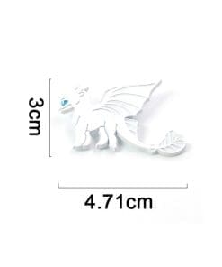 Alternative view of How To Train Your dragon 'Cute Light Fury' Enamel Pin