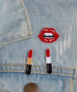 Alternative view of Cute Red Seductive Lipstick s Enamel Pin