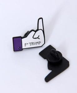 Alternative view of Anti-Trump 'F*TRUMP' Enamel Pin