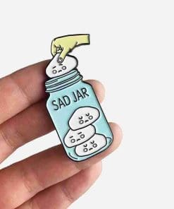 Sad Jar Enamel Pin