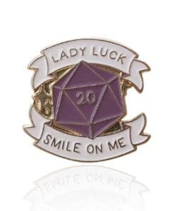 Dungeons & Dragons 'Lady Luck Smile On Me | Purple Dice' s Enamel Pin