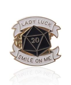 Dungeons & Dragons 'Lady Luck Smile On Me | Black Dice' s Enamel Pin