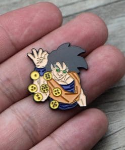 Alternative view of Dragon Ball Z 'Goku | Salt Bae' Enamel Pin
