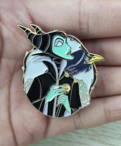 Alternative view of Maleficent 'Witch & Crow' Enamel Pin