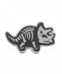 Dinosaur 'Triceratops Skeletons' Enamel Pin