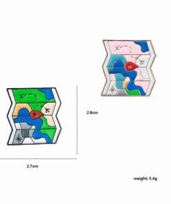 Alternative view of Treasure Map ver. 01 Enamel Pin