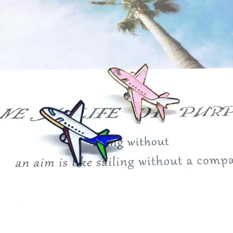 Airplane ver. 02 Enamel Pin - Image 4