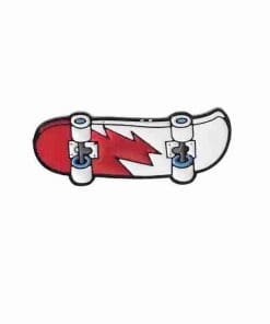 Skateboard 'Red Lightning' Enamel Pin