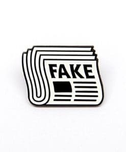 Fake News Enamel Pin
