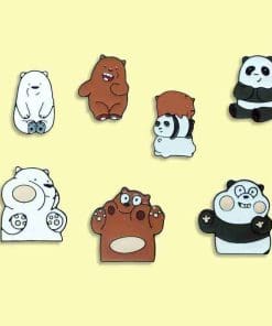Alternative view of We Bare Bears 'Grizzly Bear | Chewing' Enamel Pin