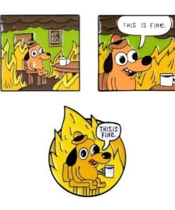 It's Fine Meme Set Enamel Pin