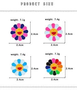 BTS Hobicore Flower 'Rose Red and Blue' Enamel Pin - Image 4