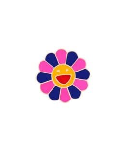 BTS Hobicore Flower 'Rose Red and Blue' Enamel Pin