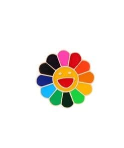 BTS Hobicore Rainbow Flower Enamel Pin