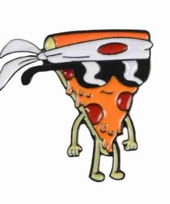 Pizza 'Japanese Warrior' s Enamel Pin