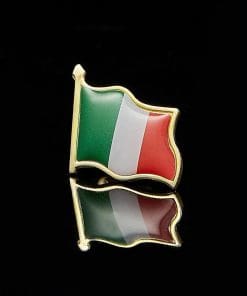 Italian Wave Flag Enamel Pin