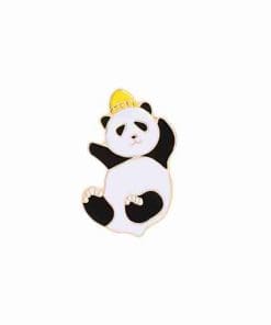 Yellow Panda Enamel Pin