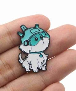 Alternative view of Rick and Morty 'Snuffles' Enamel Pin