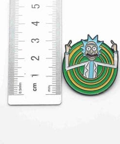 Alternative view of Rick and Morty 'Rick | F U' Enamel Pin