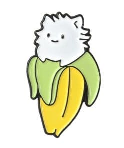 Cute Banana x Furry Cat Enamel Pin