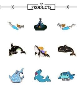 Free Diving 'Woman Diver ver.02' Enamel Pin - Image 4