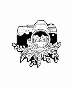 Photography 'Shooting Landscape' Enamel Pin
