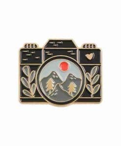 Photography 'SLR Camera | Landscape Painting' Enamel Pin