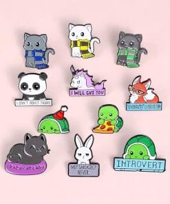 Alternative view of Cute Panda 'I Can't Adult Today' Enamel Pin