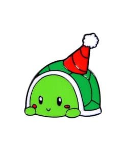 Cute Turtle 'Santa ' Enamel Pin