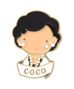Coco Chanel 'Chibi' Enamel Pin