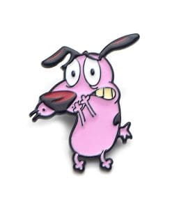 Courage the Cowardly Dog 'Scared' Enamel Pin