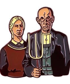 Grant Wood Painting 'American Gothic' Enamel Pin