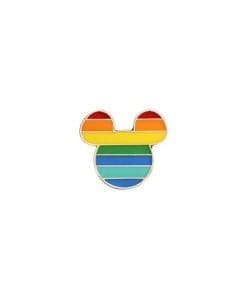 LGBT Rainbow 'Mickey Head' Enamel Pin
