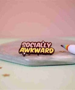 Socially Awkward Enamel Pin