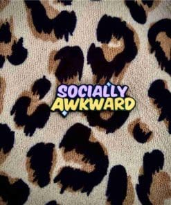 Alternative view of Socially Awkward Enamel Pin
