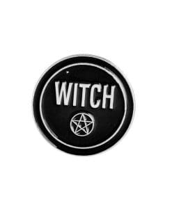 Black Witch Pentagram Enamel Pin