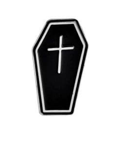 Black Coffin Enamel Pin