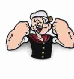 Alternative view of Popeye Enamel Pin