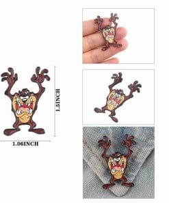 Alternative view of Tasmanian Devil Enamel Pin