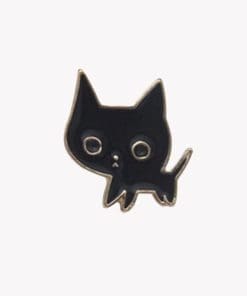 Cute Cat 'Black Kitten' Enamel Pin