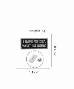Alternative view of Social Anxiety 'I Have No Idea What I'm Doing' Enamel Pin
