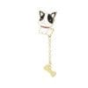 Chain 'Cute Dog and Bone' Enamel Pin