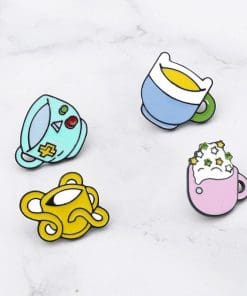 Cute Yellow Mug 'Octopus' Enamel Pin - Image 3
