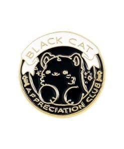 Black Cat Appreciation Club Enamel Pin