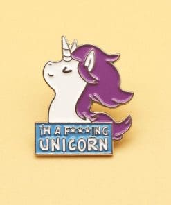 Alternative view of Cute Unicorn 'I`m a F***ing UNICORN' Enamel Pin