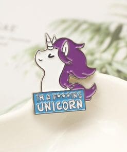 Cute Unicorn 'I`m a F***ing UNICORN' Enamel Pin - Image 3