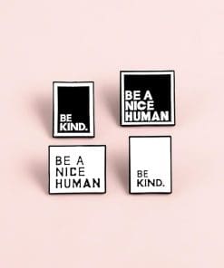 Be Kind White Enamel Pin - Image 18