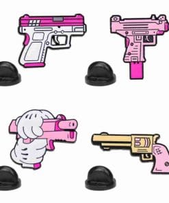 Alternative view of Pink Gun 'Mickey Mouse Hands' Enamel Pin